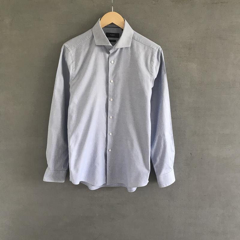 Мужской GLOBUS Рубашка Голубая Хлопок 38 / M / 46