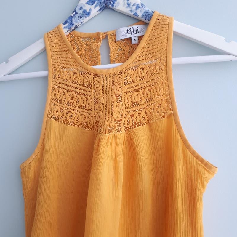 Damen Tibi Bluse Gelb 32 / XXS / 40