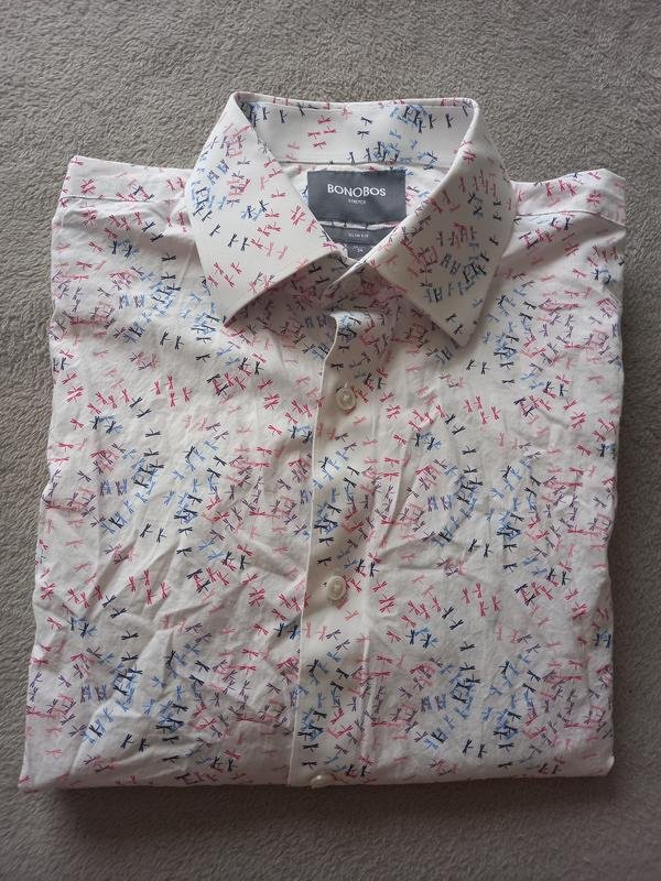 Мужская Bonobos Рубашка Белая 38 / M / 46