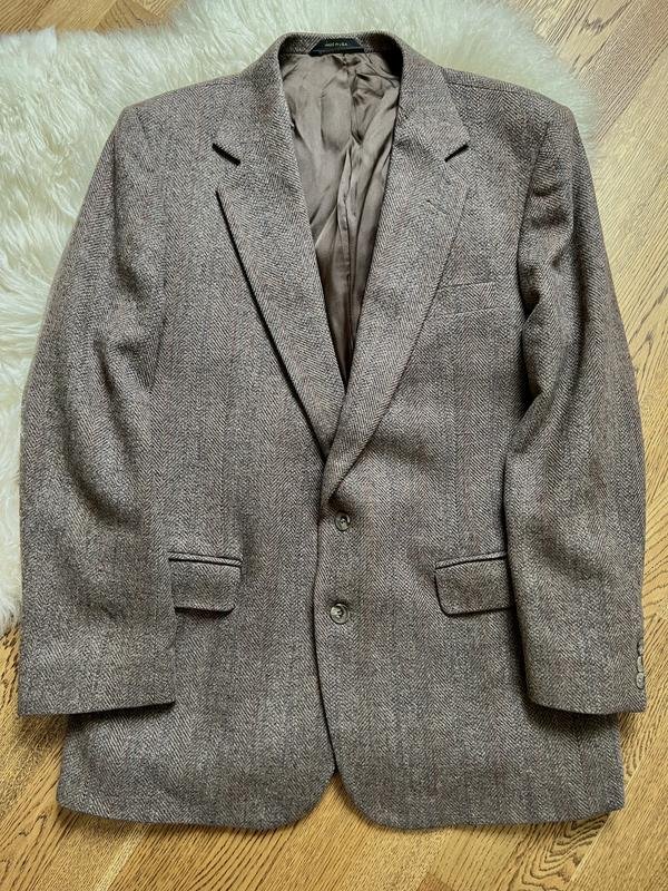 Herren Kenneth Cole Sakko Braun Wolle 40 /L / 48