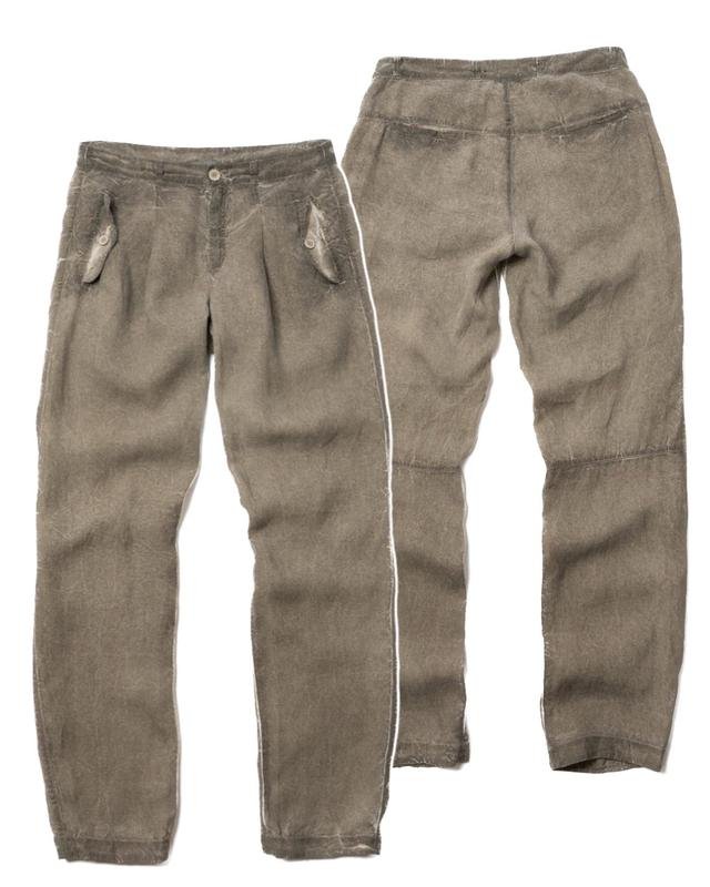 Мужские Transit Брюки Серый Лен 30 / S / 44
