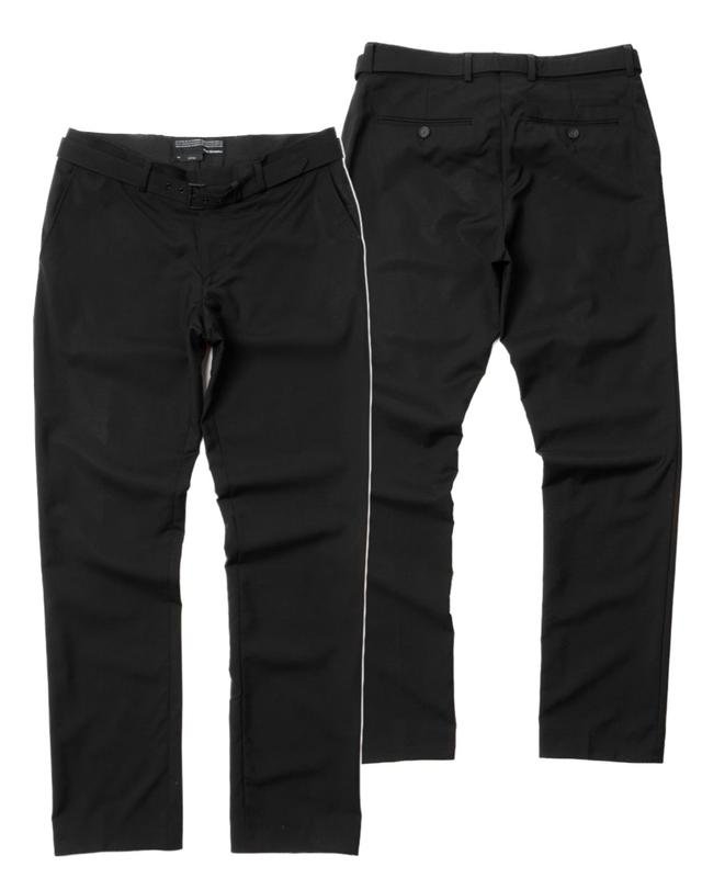 Мужской The Kooples Брюки Чёрный Шерсть 29 / S /