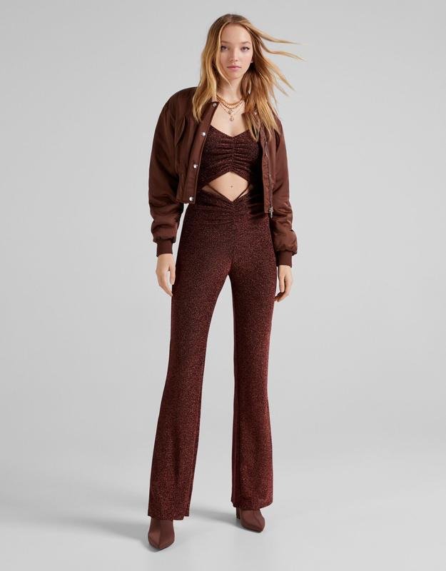 Femme Bershka Combinaison Bourgogne 38 / M / 46