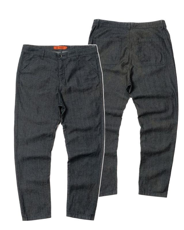 Donna Barena Pantaloni Grigio Cotone 38 / M / 46