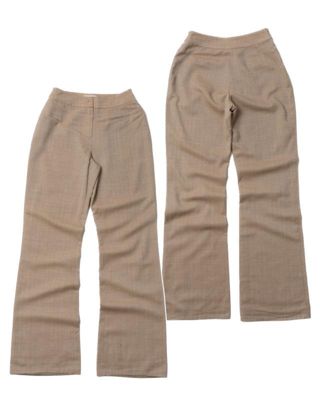 Femme Mugler Pantalons Beige Viscose 38 / M / 46