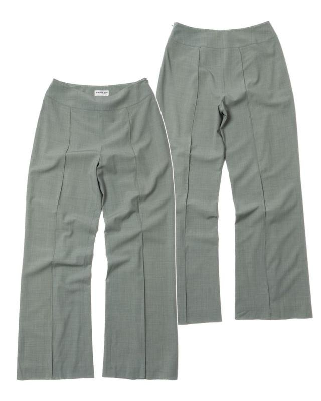 Femme Mugler Pantalons Gris Viscose 38 / M / 46