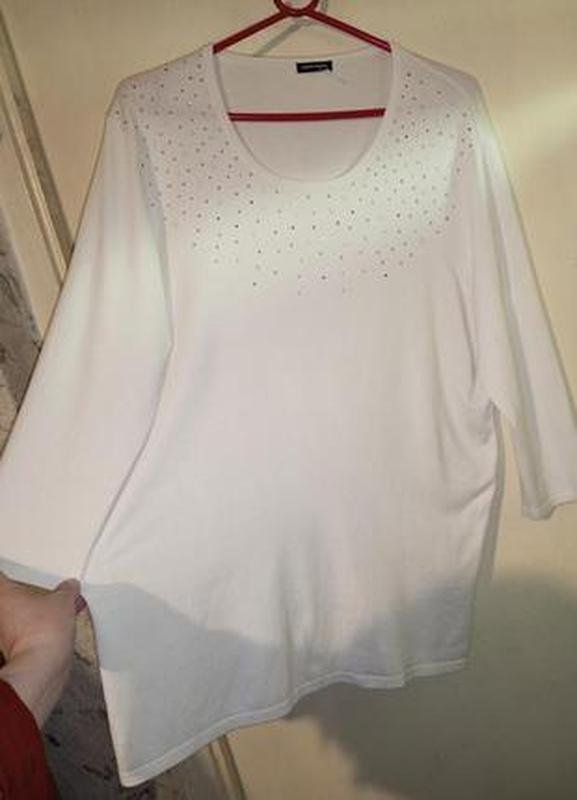 Femme Gerry Weber Chemisier Blanc Viscose 46 / 3XL