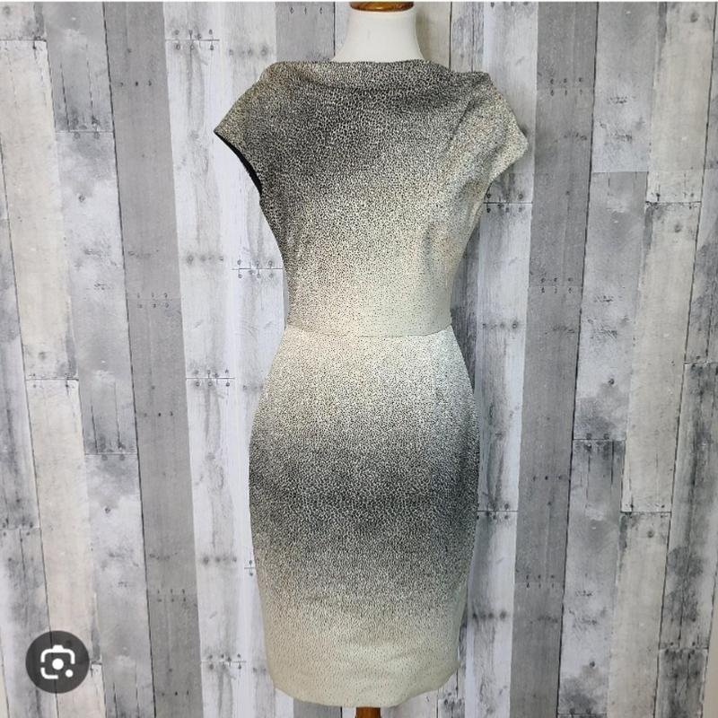 Женское Lela Rose Платье Чёрное Шелк 38