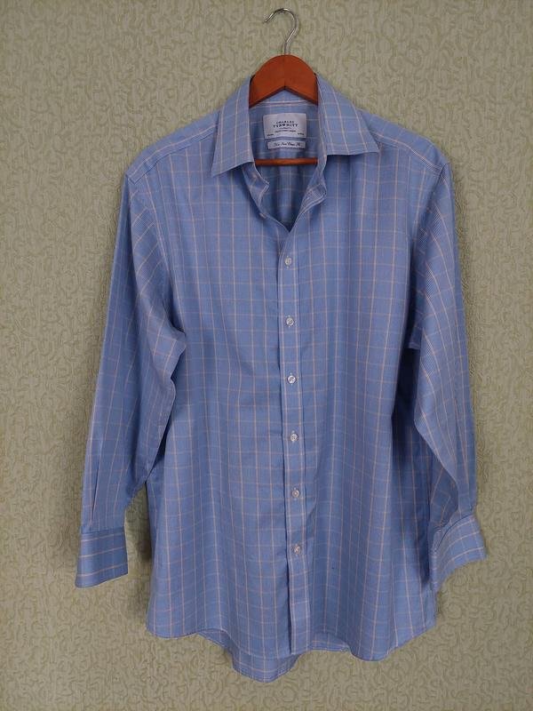 Femme Charles Tyrwhitt Chemise Bleue Coton L