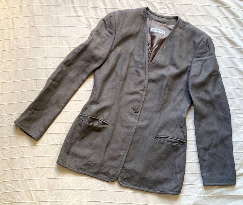 Women Emporio Armani Blazer Brown Viscose 36 / S /