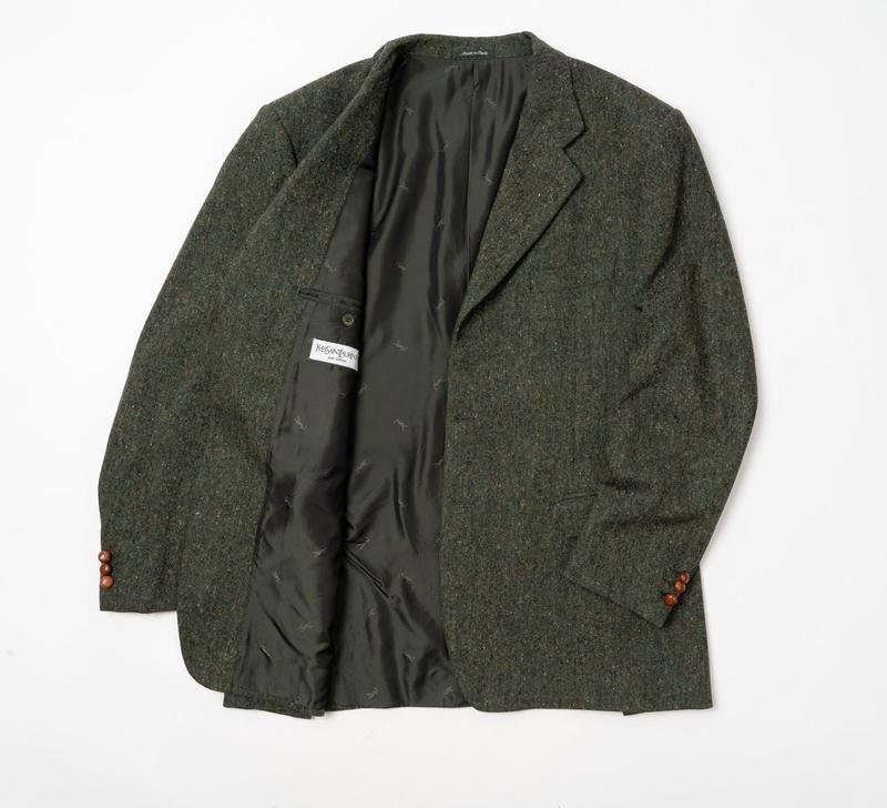 Homme Yves Saint Laurent Blazer Vert Laine XL