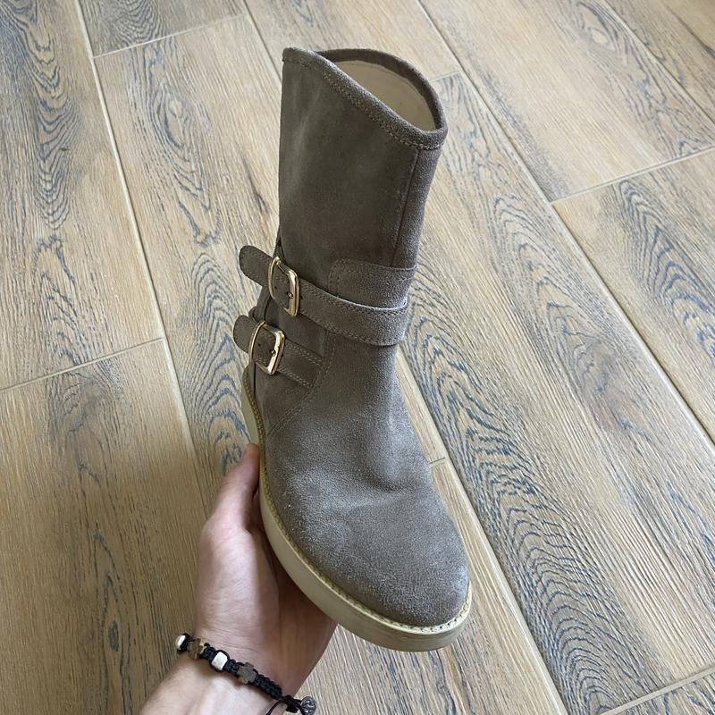 Women Twin-Set Boots Grey Suede 38