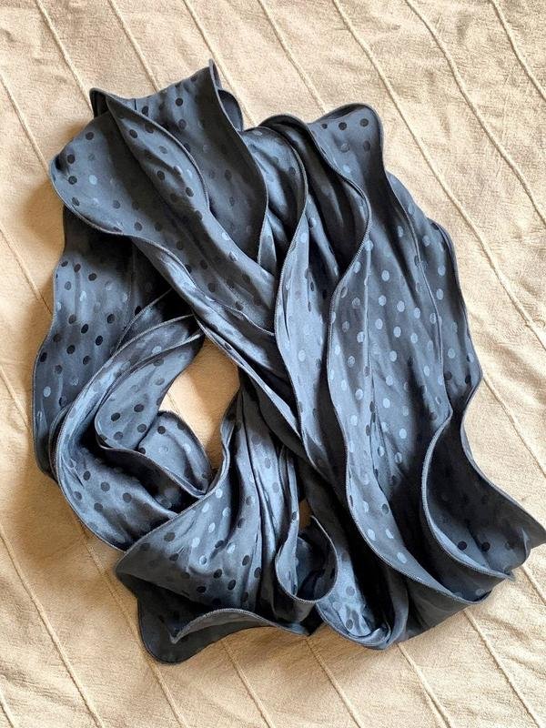 Donna Jaeger Sciarpa Grigia Seta Taglia Unica