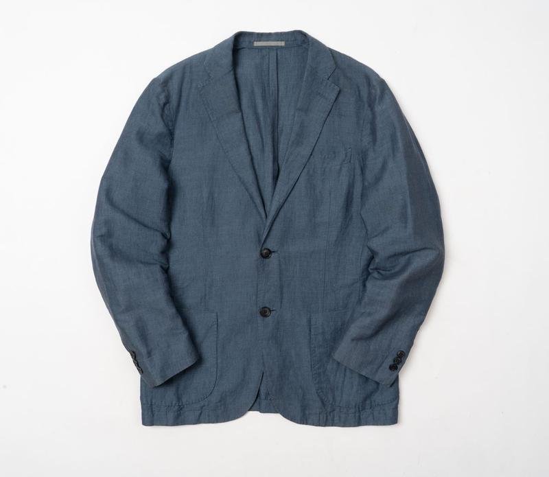 Homme Uniqlo Blazer Bleu Marine Coton 38 / M / 46