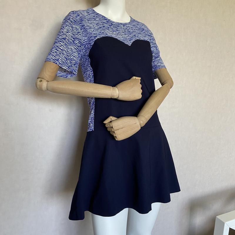 Женское Lacoste Платье Тёмно-синий Вискоза 34