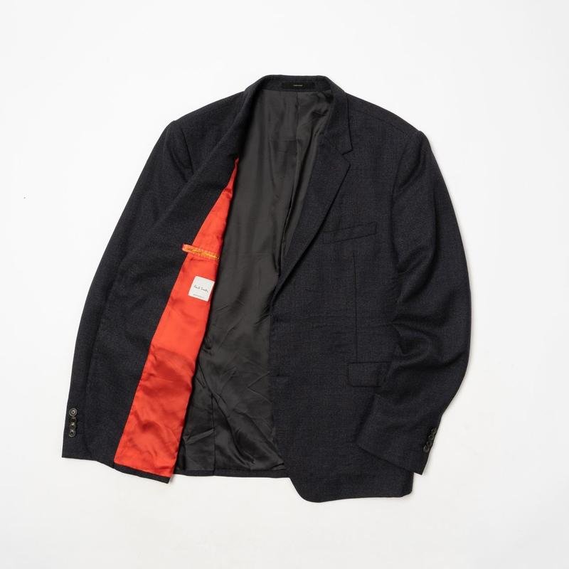 Мужской Paul Smith Пиджак Чёрный Шерсть 38 / M /