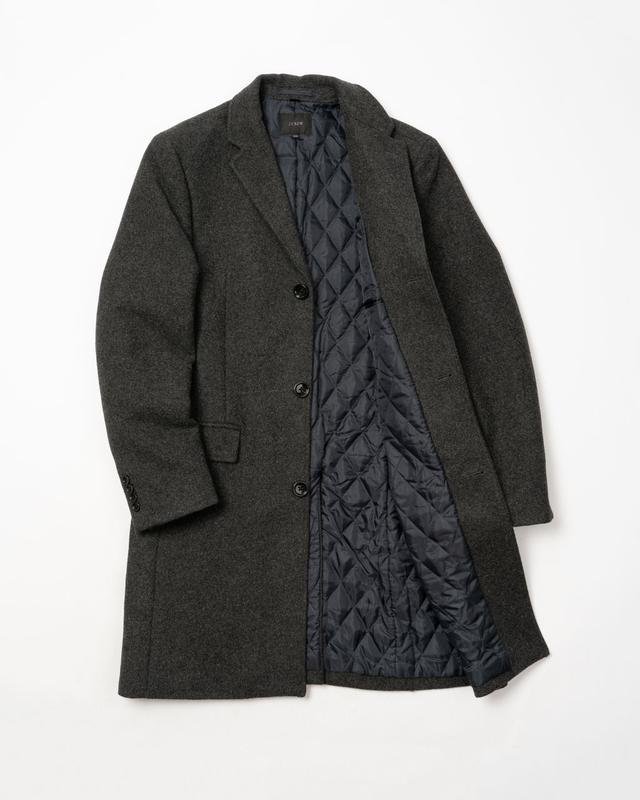 Мужское J. Crew Пальто Серый Полиэстер 38 / M / 46