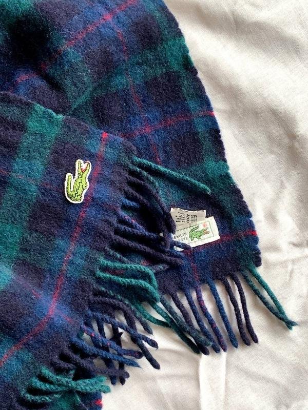 Uomo Lacoste Sciarpa Multicolore Lana Taglia Unica