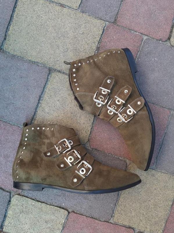 Damen Ballin Stiefeletten Khaki 39