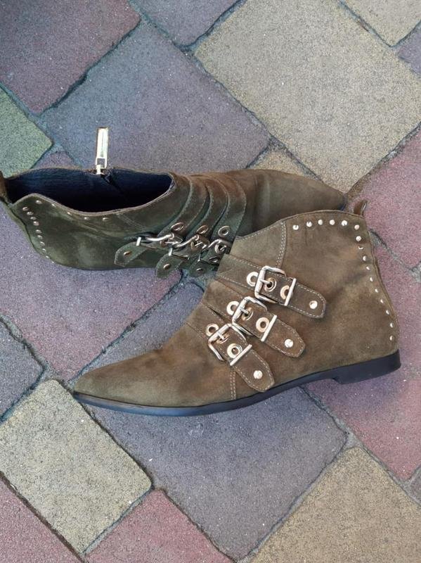 Damen Ballin Stiefeletten Khaki 39