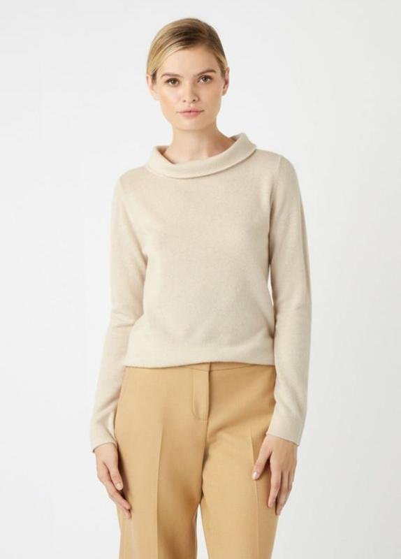 Women Hobbs Turtleneck Purple Cashmere 36