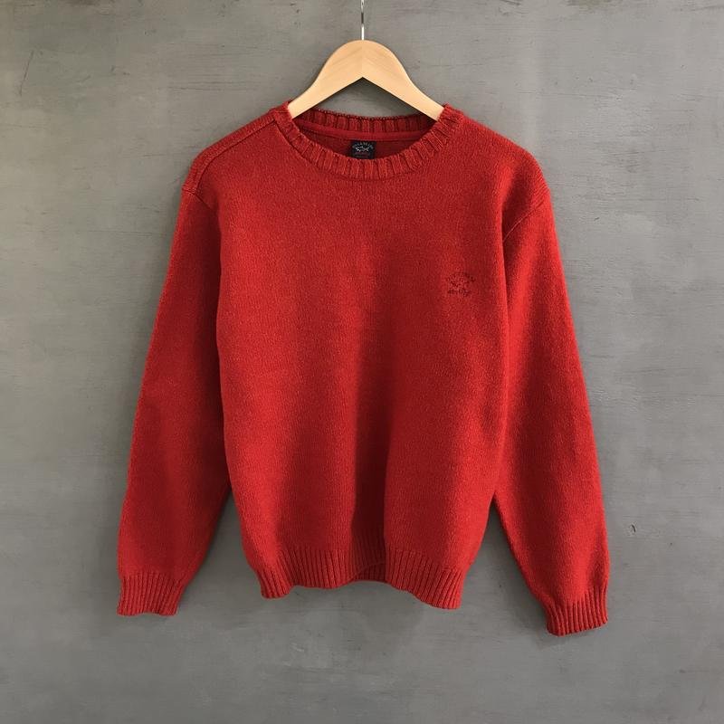 Men Paul & Shark Sweater Red Wool 40 /L / 48