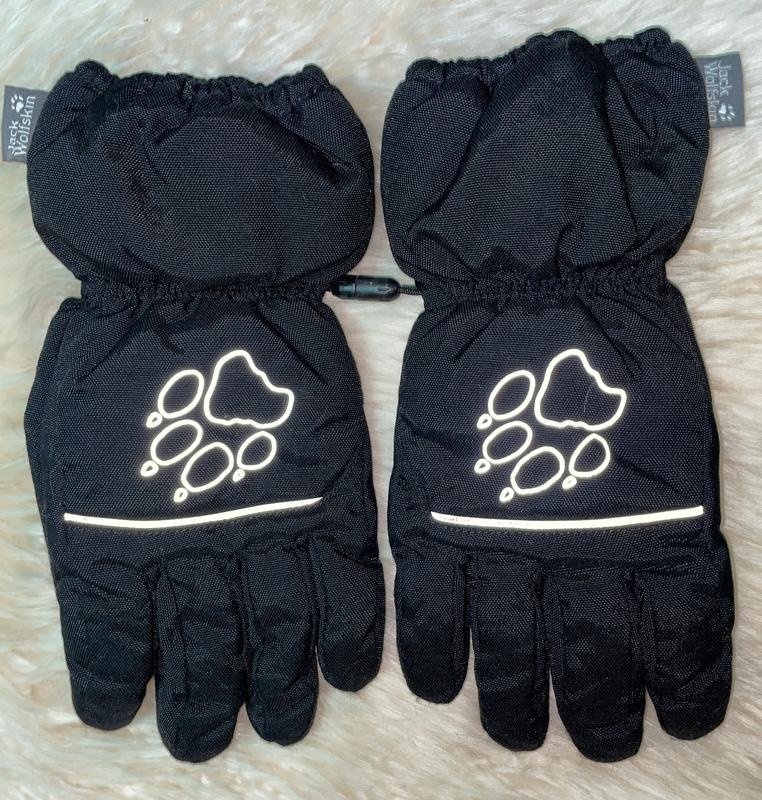 Damen Jack Wolfskin Handschuhe Schwarz Polyester