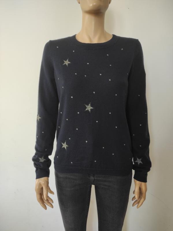 Women Hobbs Sweater Navy Cashmere 36