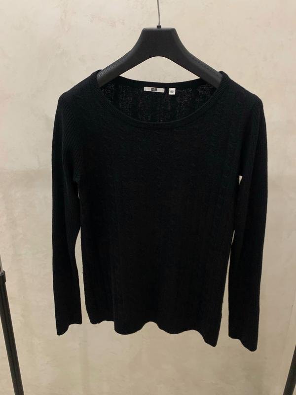 Damen Uniqlo Pullover Schwarz 40 / L / 48