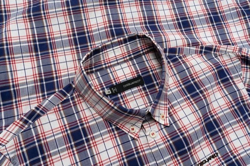 Men Dsquared² Shirt Navy Cotton 38 / M / 46
