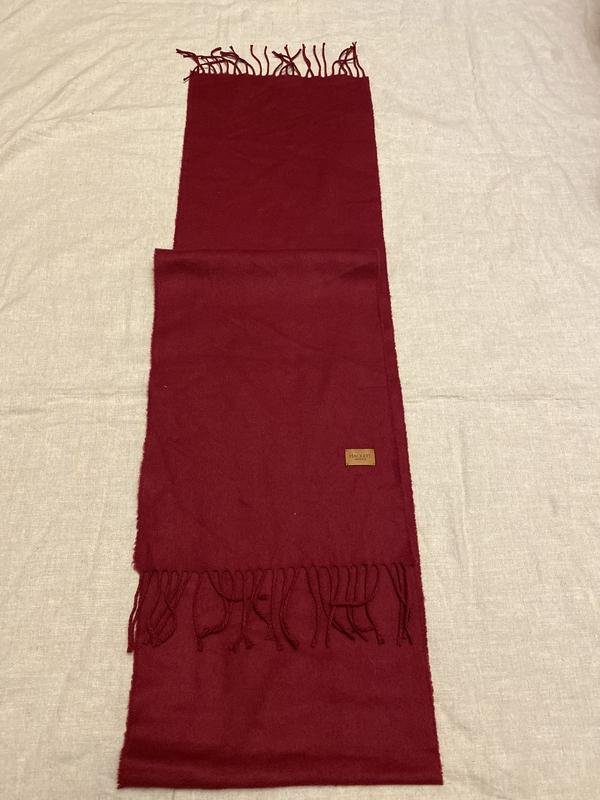 Femme Hackett Écharpe Bourgogne Laine