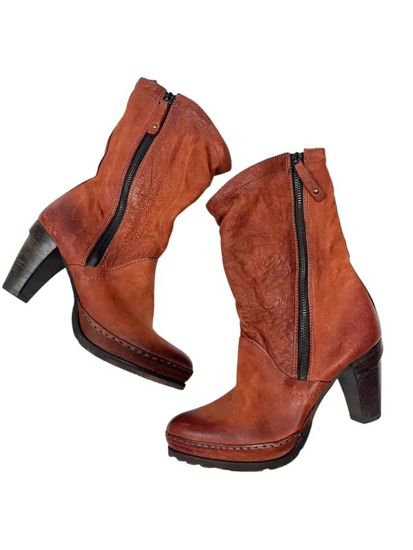 Damen A.S. 98 Stiefel Braun Leder 40