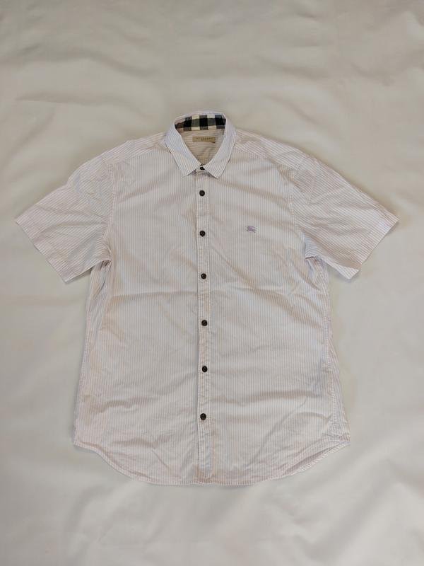 Men Burberry Shirt White Cotton 38 / M / 46