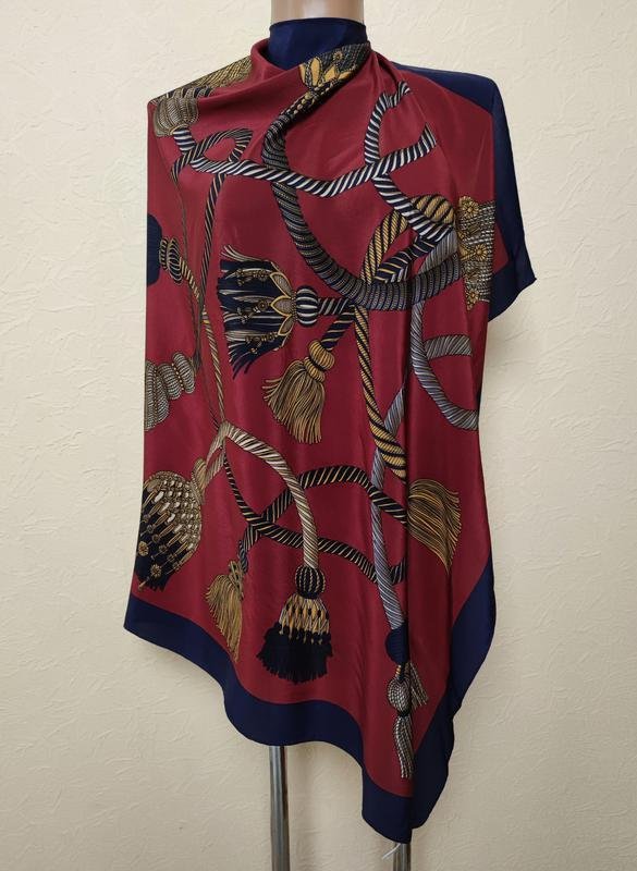 Women Aquascutum Scarf Multicolor Silk