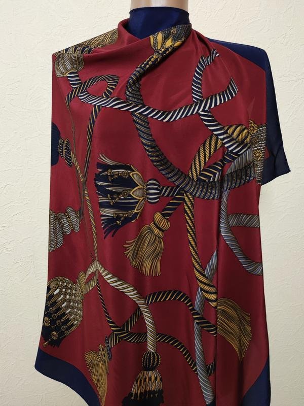 Women Aquascutum Scarf Multicolor Silk