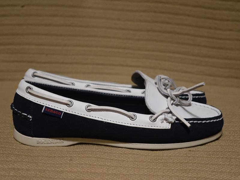 Damen Sebago Slipper Marineblau Wildleder 39