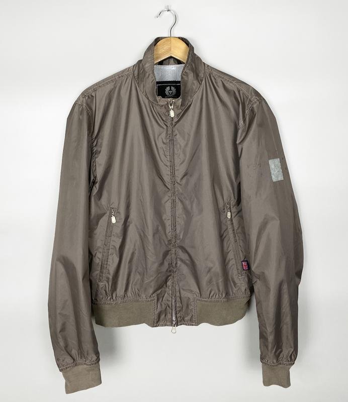 Men Belstaff Jacket Grey Nylon 38 / M / 46