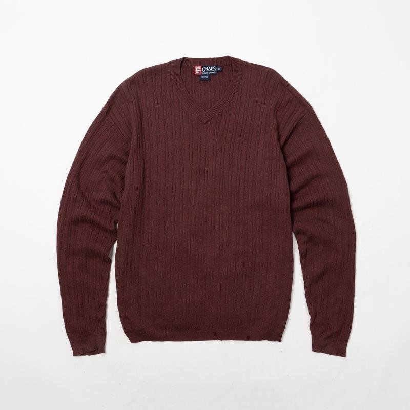 Uomo Ralph Lauren Maglione Borgogna Cotone 42 / XL