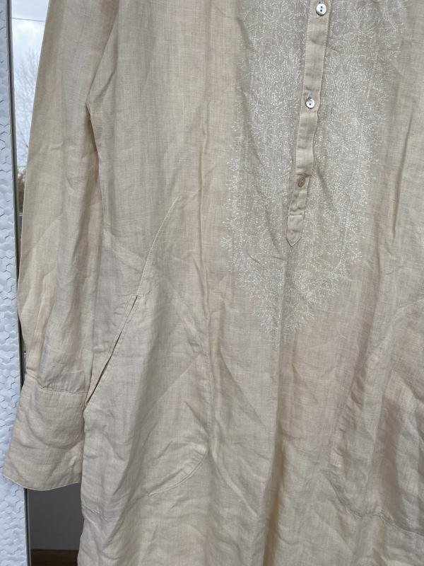 Женское C.P. Company Платье Бежевое Льняное 40