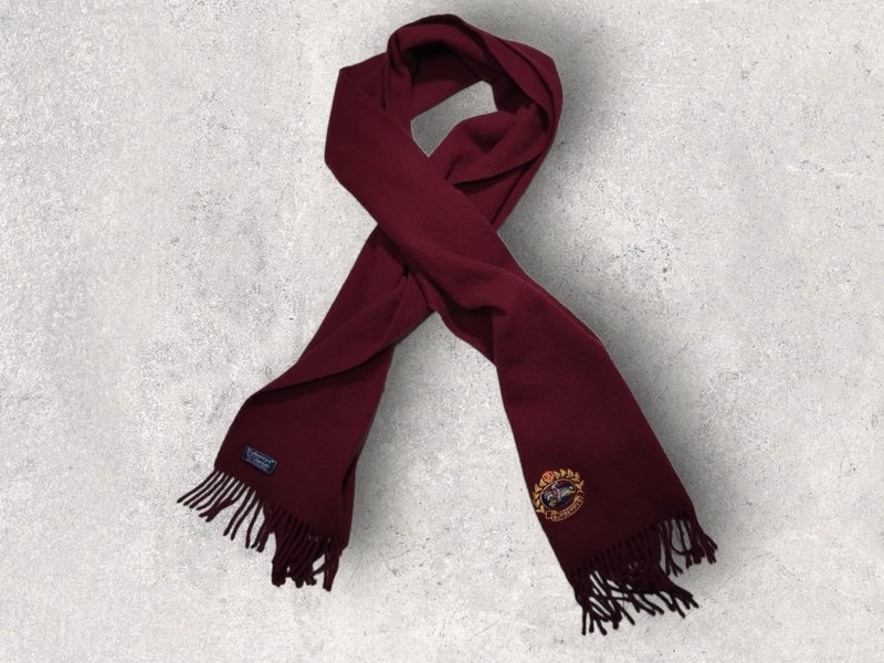 Men Burberry Scarf Burgundy One size