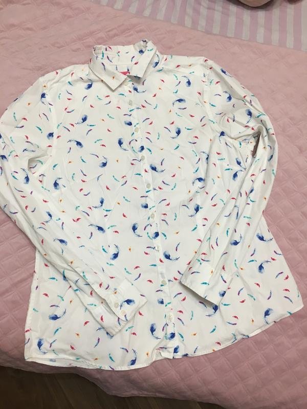 Женская Charles Tyrwhitt Рубашка Белая Хлопок 38 /