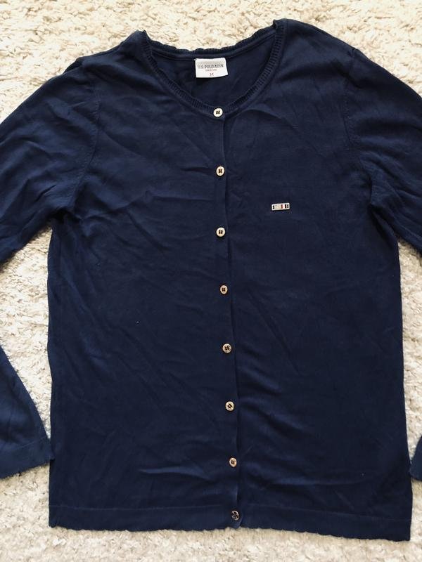 Women U.S. Polo Assn Sweater Navy Cotton 36 / S /