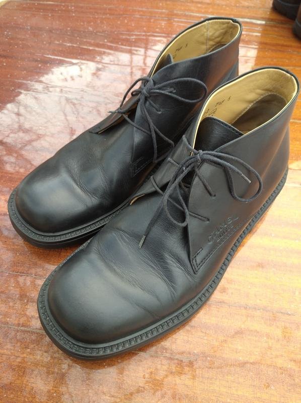 Men Camel Active Boots Black Leather 41