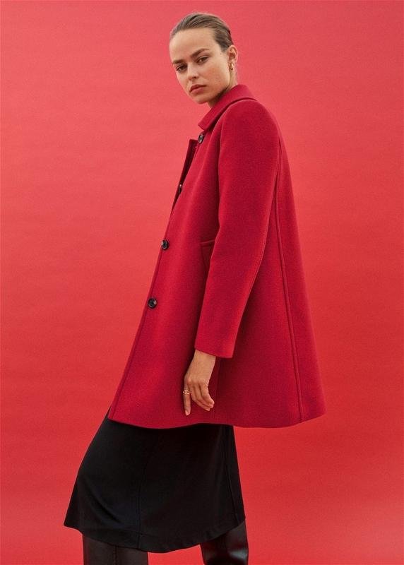 Женский Mango Пальто Красное 40 / L / 48