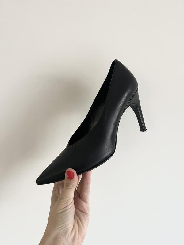 Donna Enzo di Martino Tacchi Nero Pelle 37