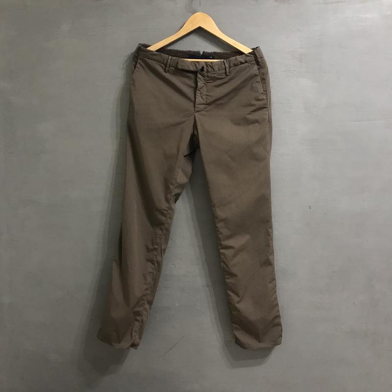 Men Incotex Trousers Brown Cotton 33 / L / 48