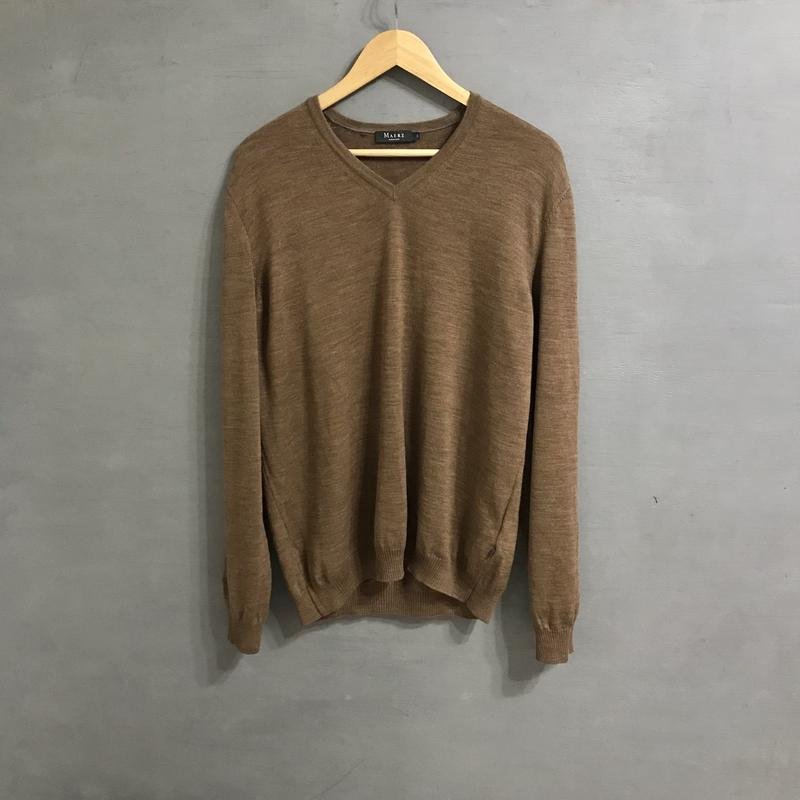 Men Maerz Sweater Brown Wool 44 / XXL / 52