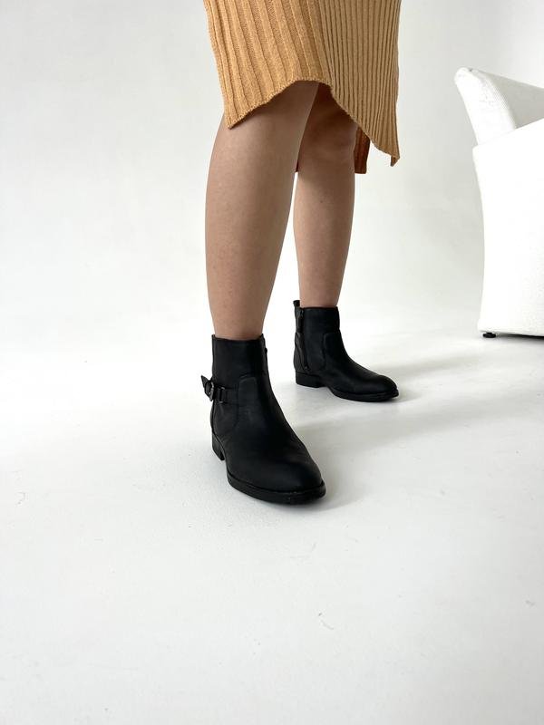 Damen Sebago Stiefel Schwarz Leder 40