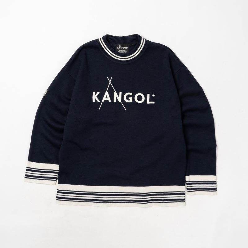 Мужской Kangol Свитер Тёмно-синий Акрил 36 / S /