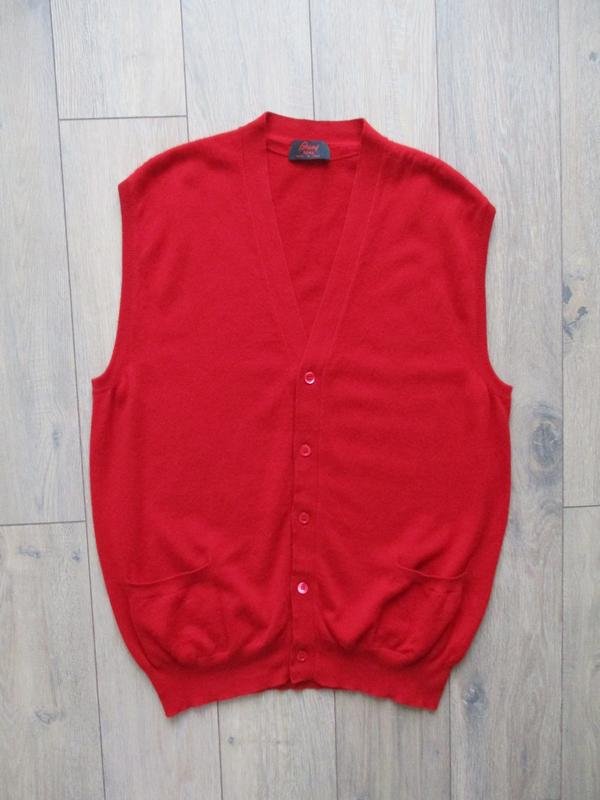 Мужской Brioni Свитер Красный Кашемир 42 / XL / 50